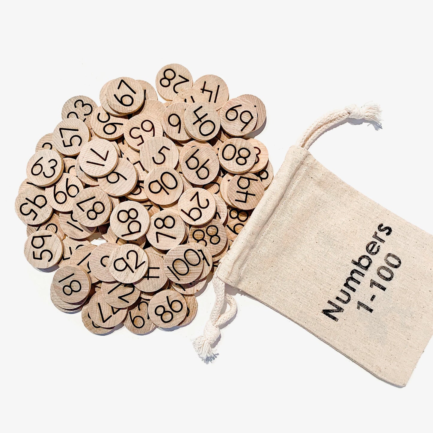 1-100 Counting Discs - Mini 1"