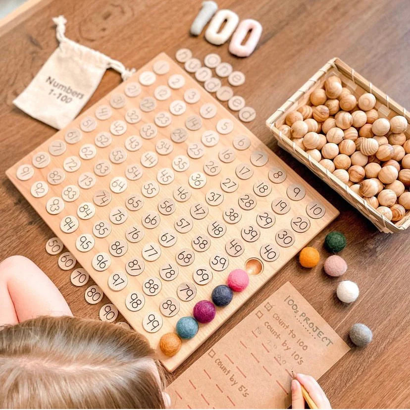 1-100 Counting Discs - Mini 1"