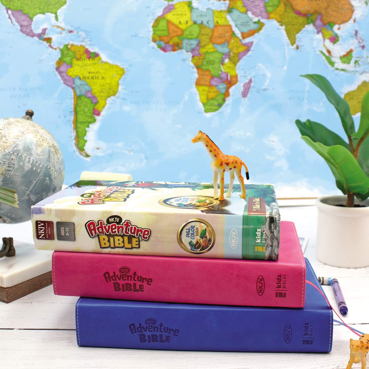 NKJV, Adventure Bible, Full Color Interior - Leathersoft™ - Pink