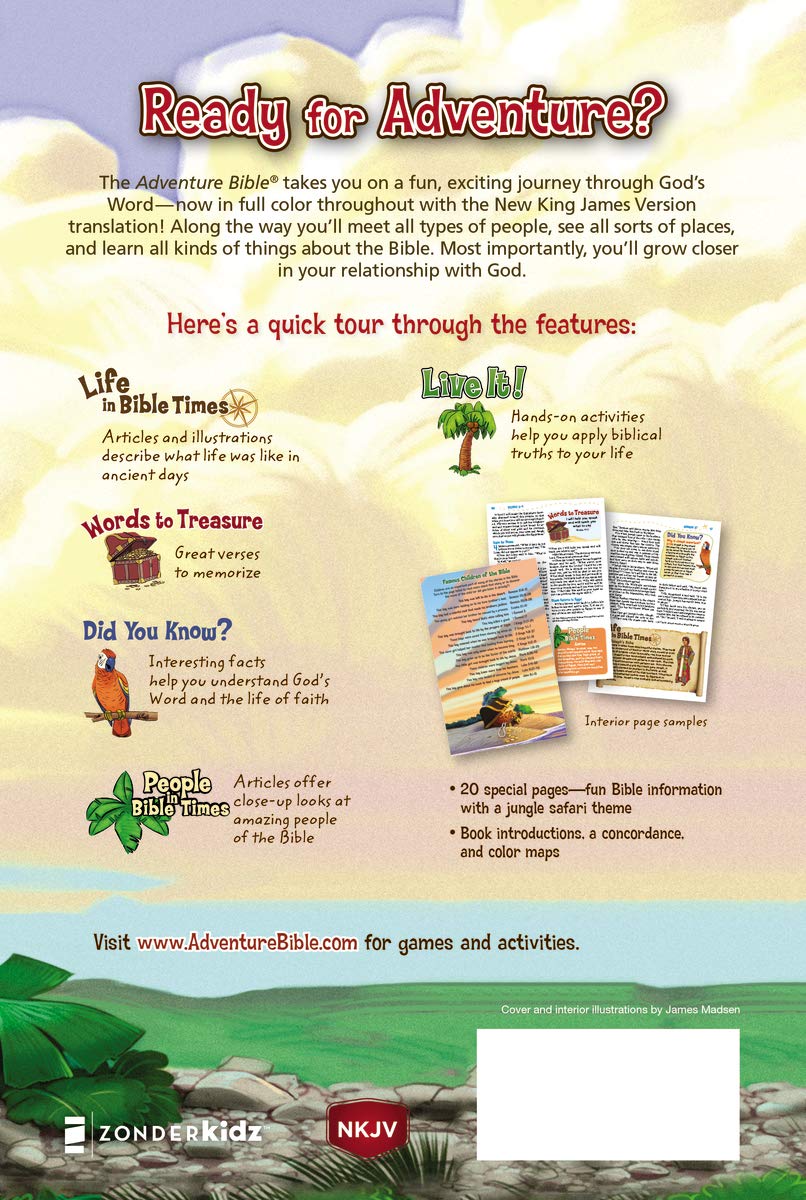 NKJV, Adventure Bible, Full Color Interior - Hardcover