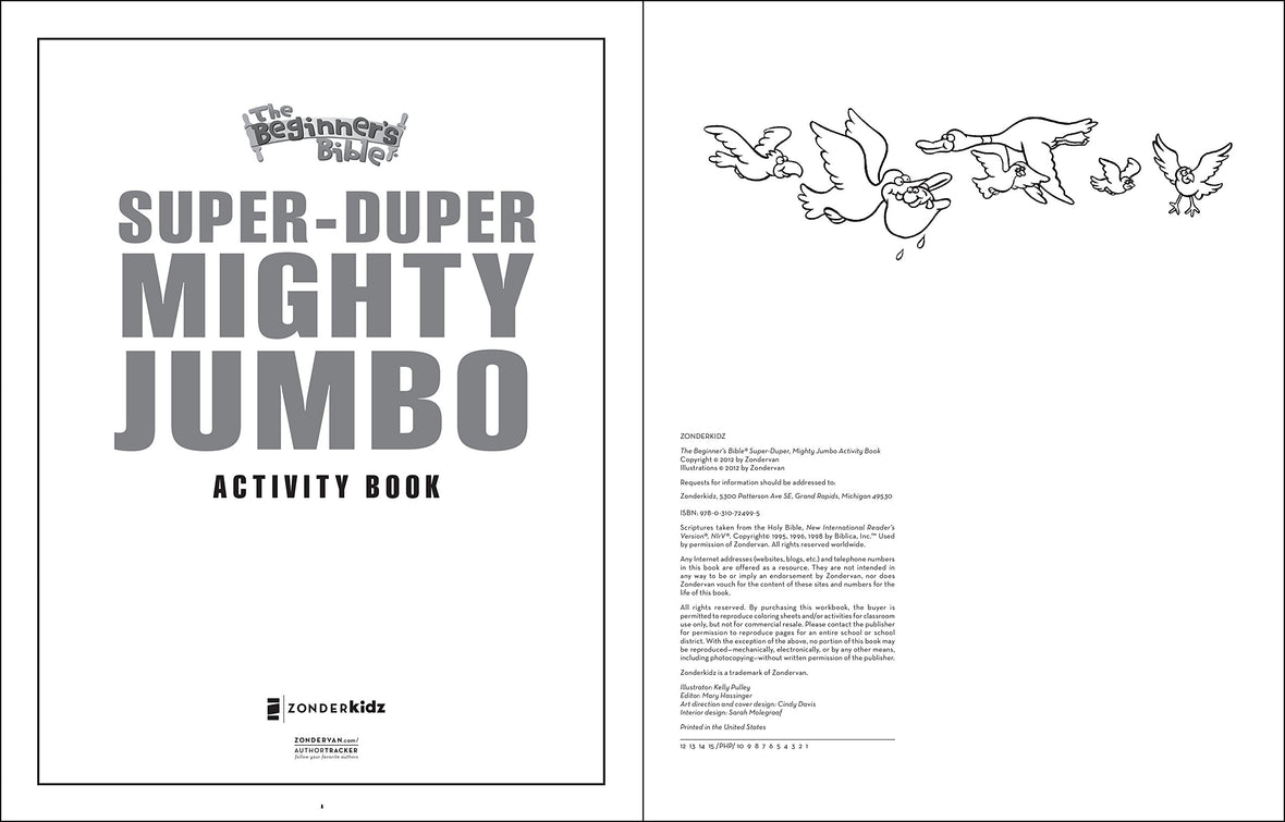 The Beginner's Bible Super-Duper, Mighty, Jumbo Activity Book