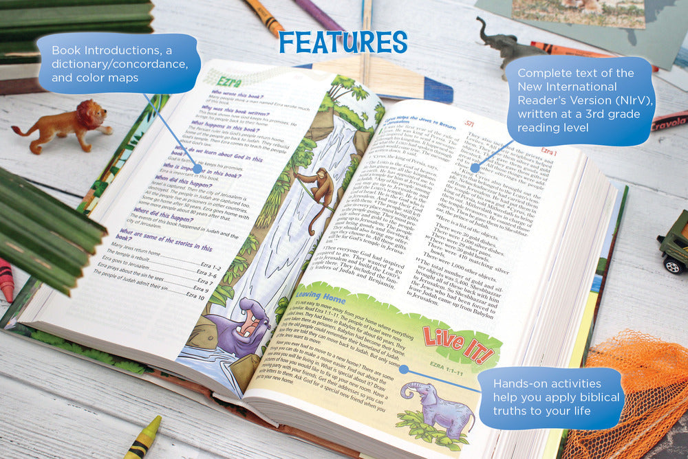NIrV, Adventure Bible for Early Readers, Full Color Interior - Softcover