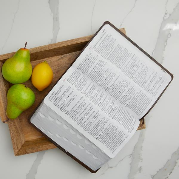 KJV Study Bible, Large Print, Red Letter Edition: Second Edition - Leathersoft™ - Thumb Index