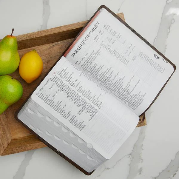 KJV Study Bible, Large Print, Red Letter Edition: Second Edition - Leathersoft™ - Thumb Index