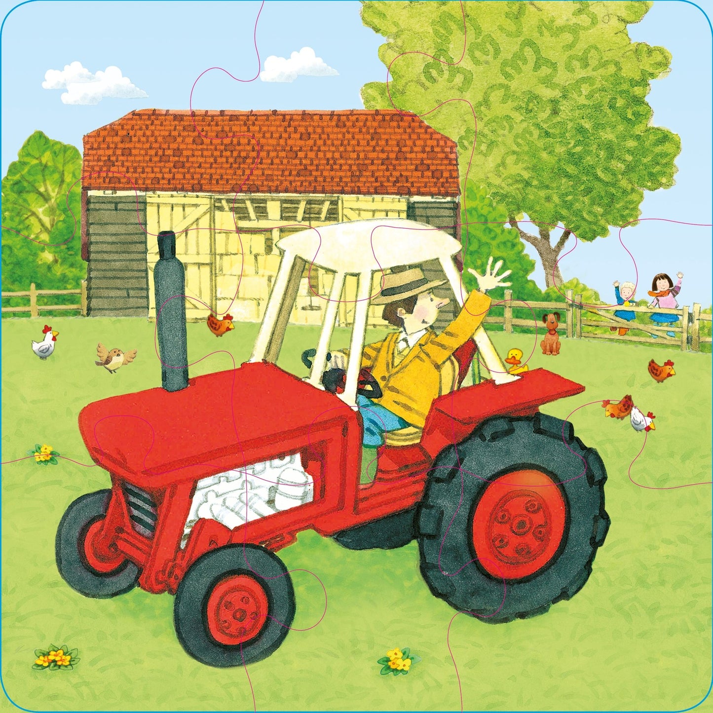Poppy and Sam's Book and 3 Jigsaws: Tractors