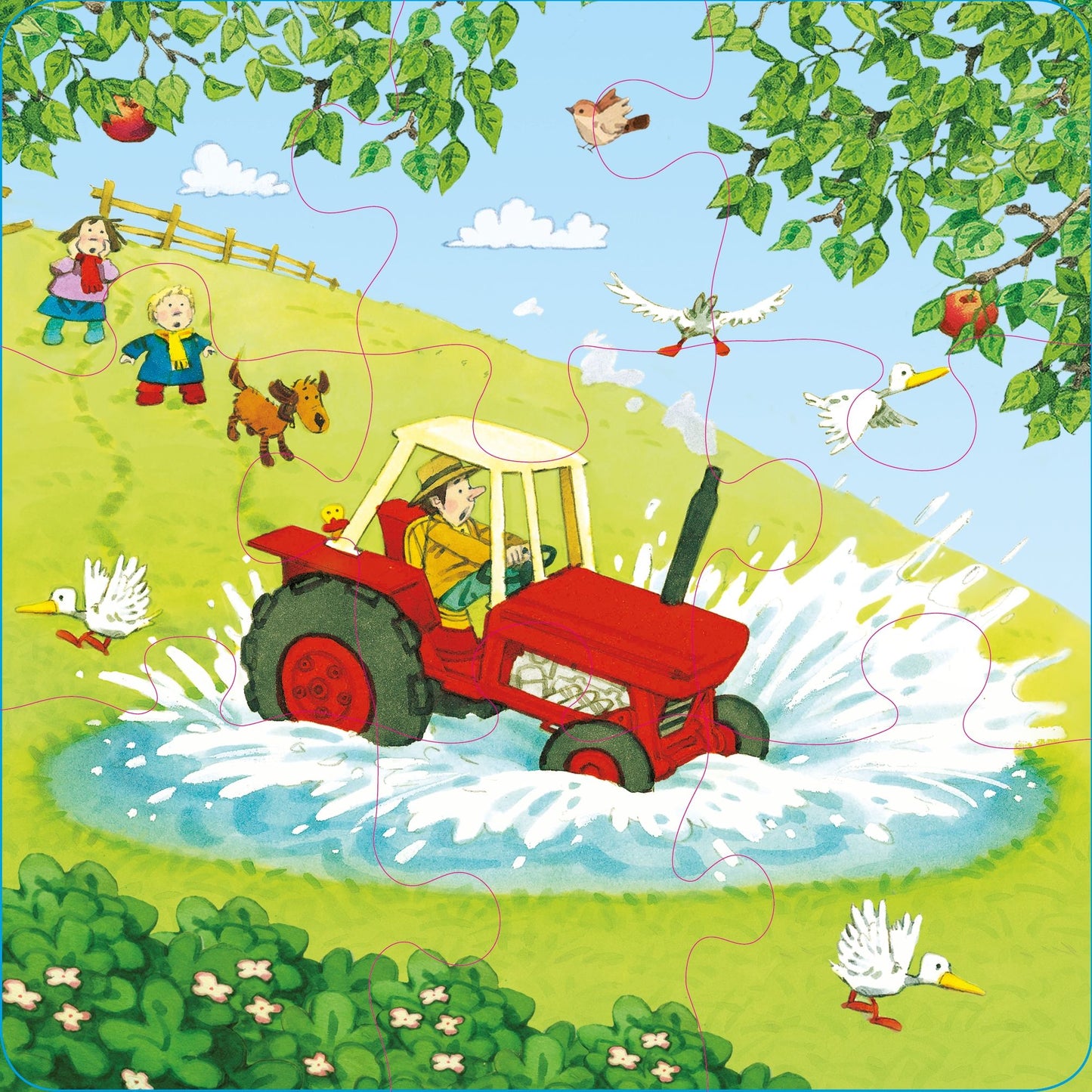 Poppy and Sam's Book and 3 Jigsaws: Tractors
