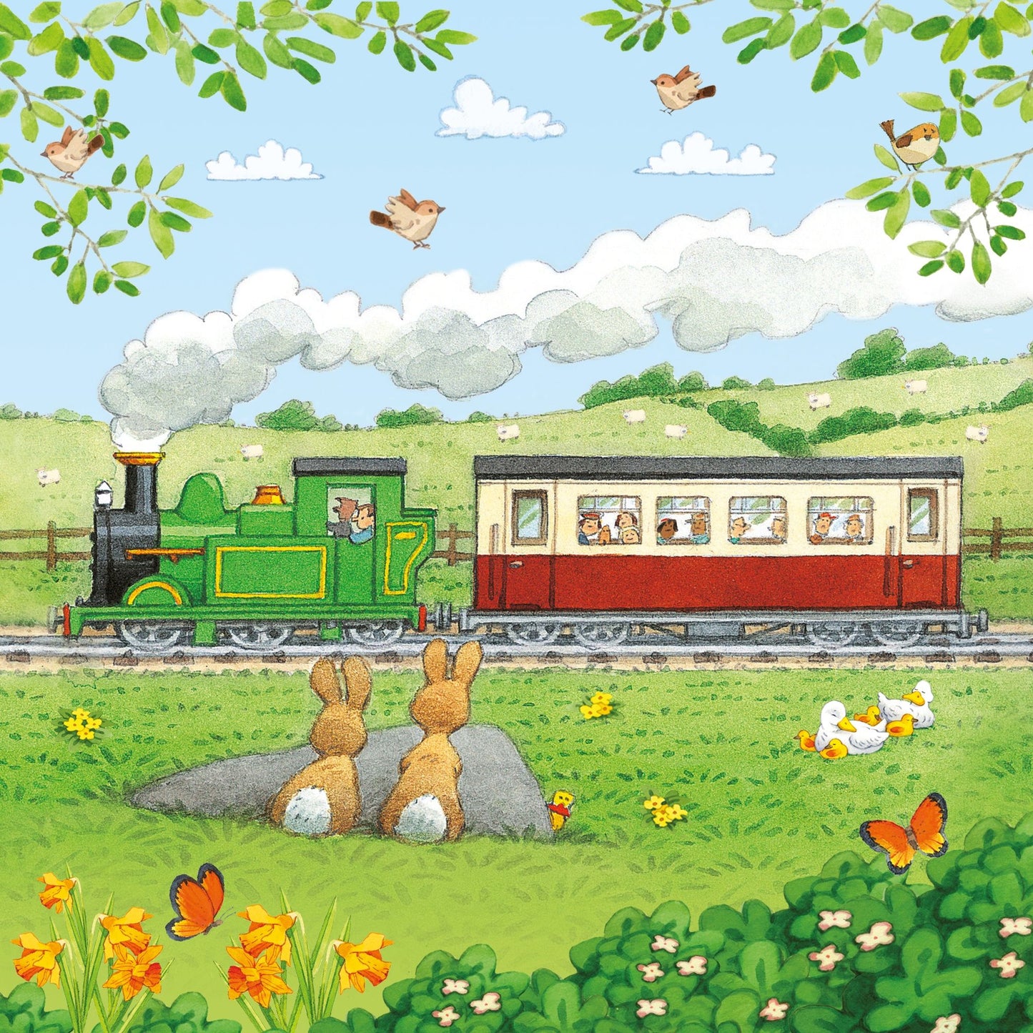 Poppy and Sam's Book and 3 Jigsaws: Trains