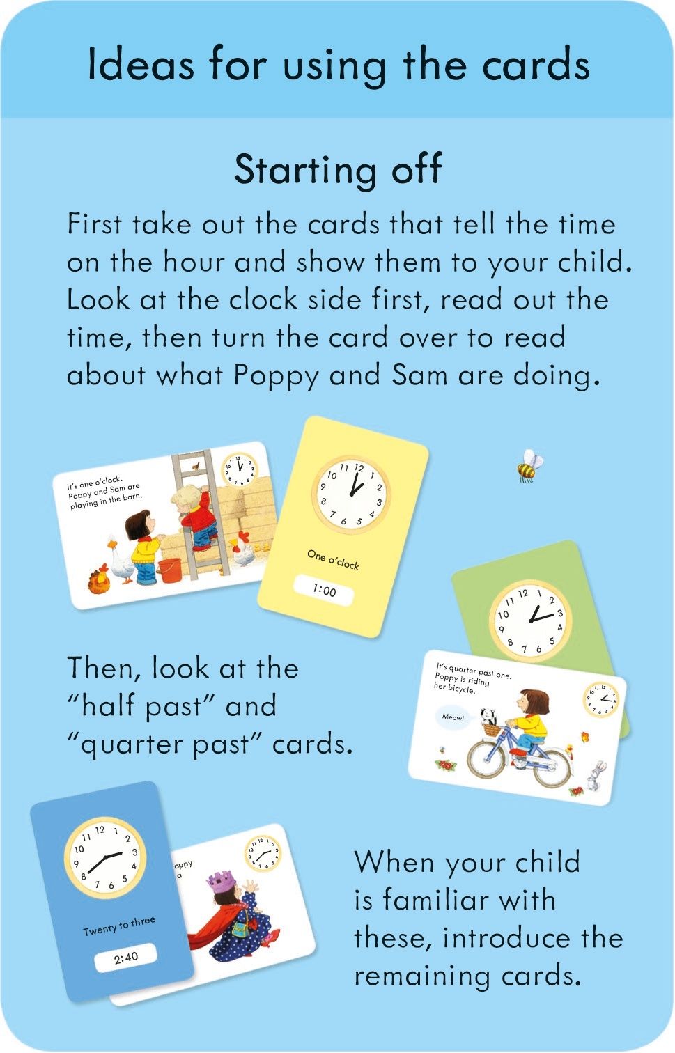 Poppy and Sam's Telling the Time Flashcards