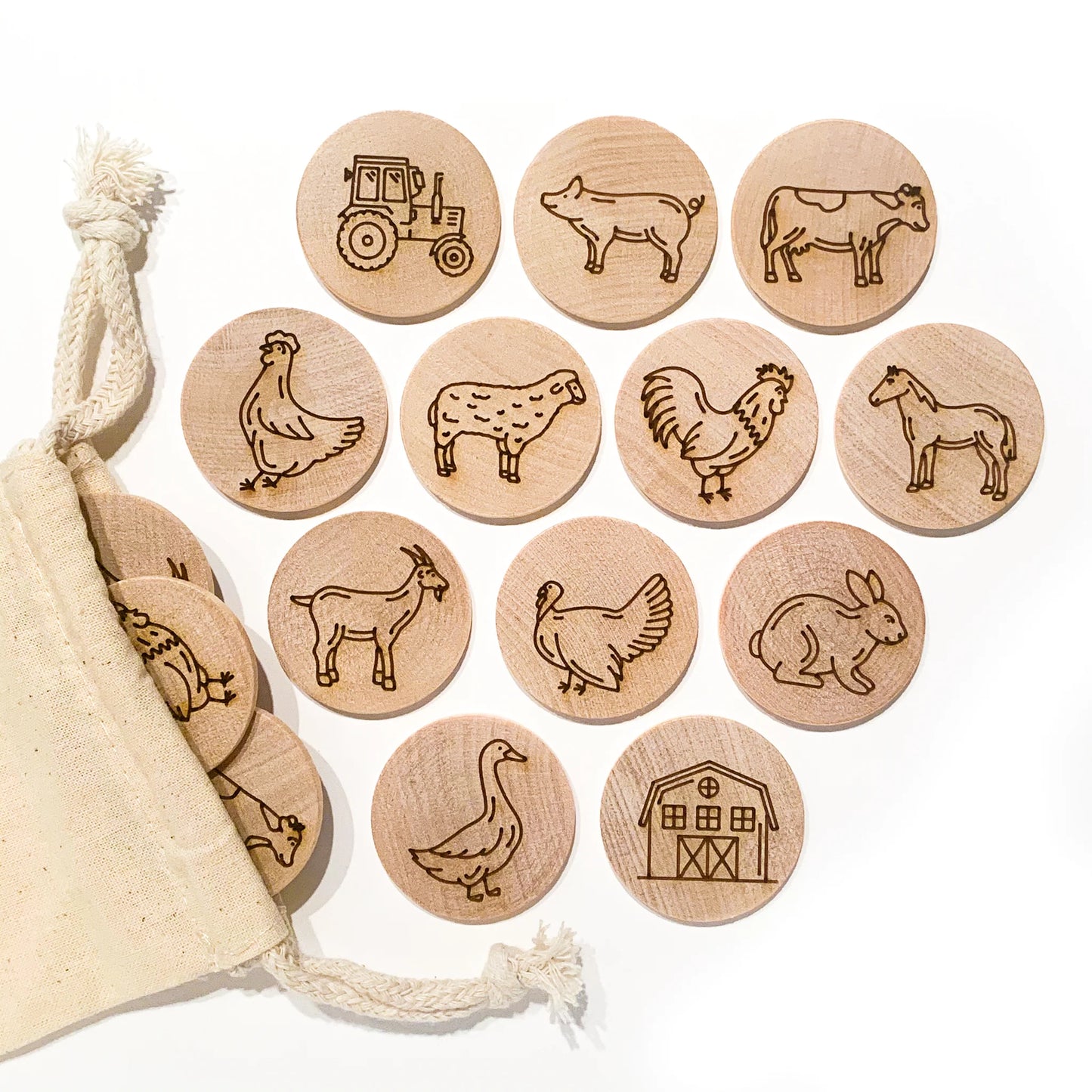 Farm Animal Memory Matching Game