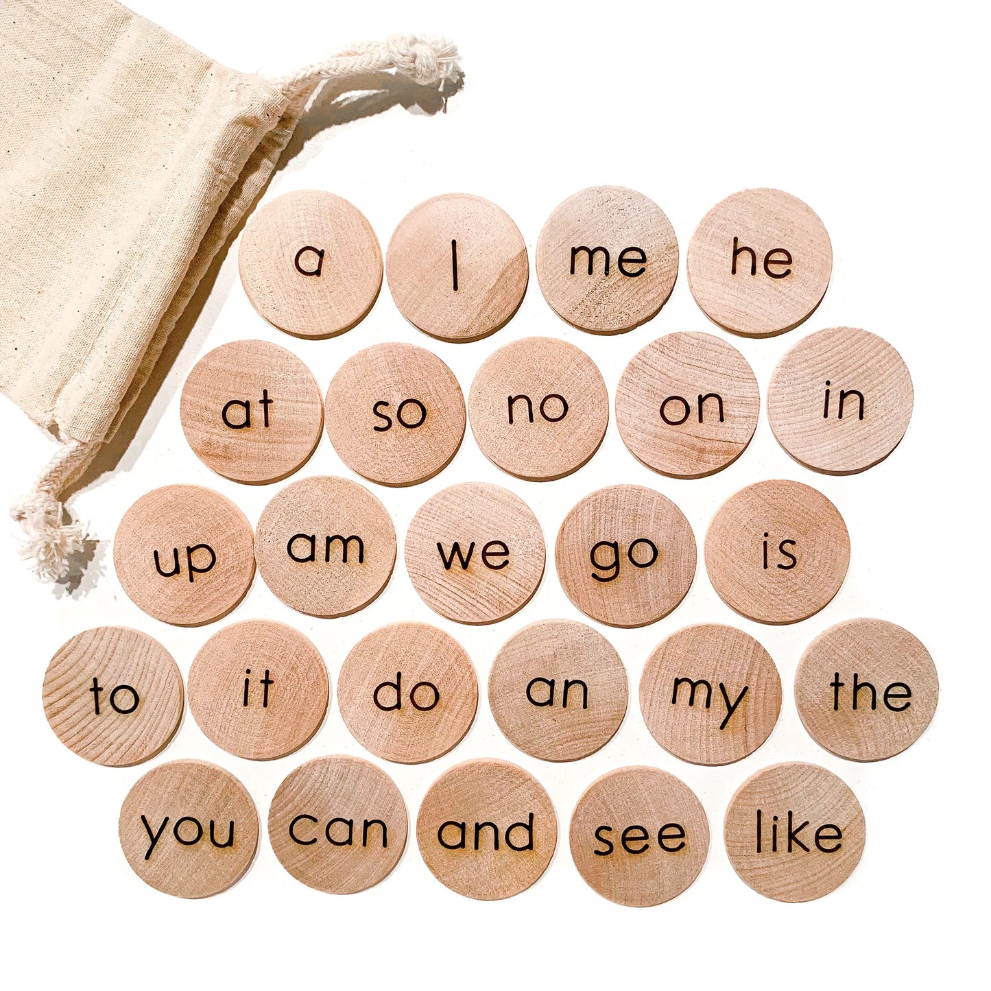 Kindergarten Sight Word Discs - Standard 25 Words