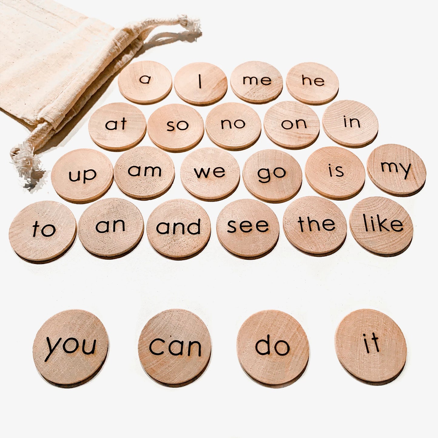 Kindergarten Sight Word Discs - Standard 25 Words