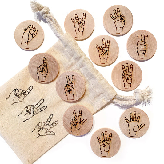Sign Language Number Discs