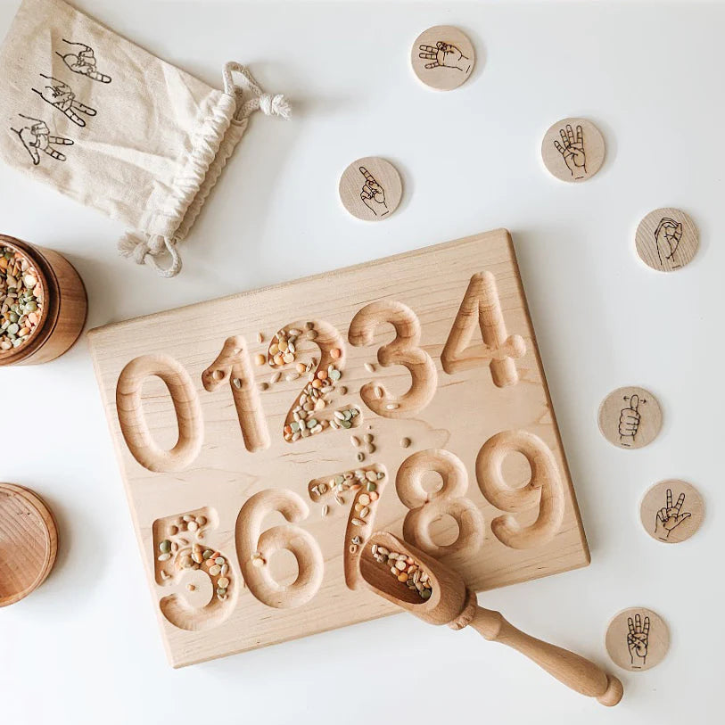 Sign Language Number Discs