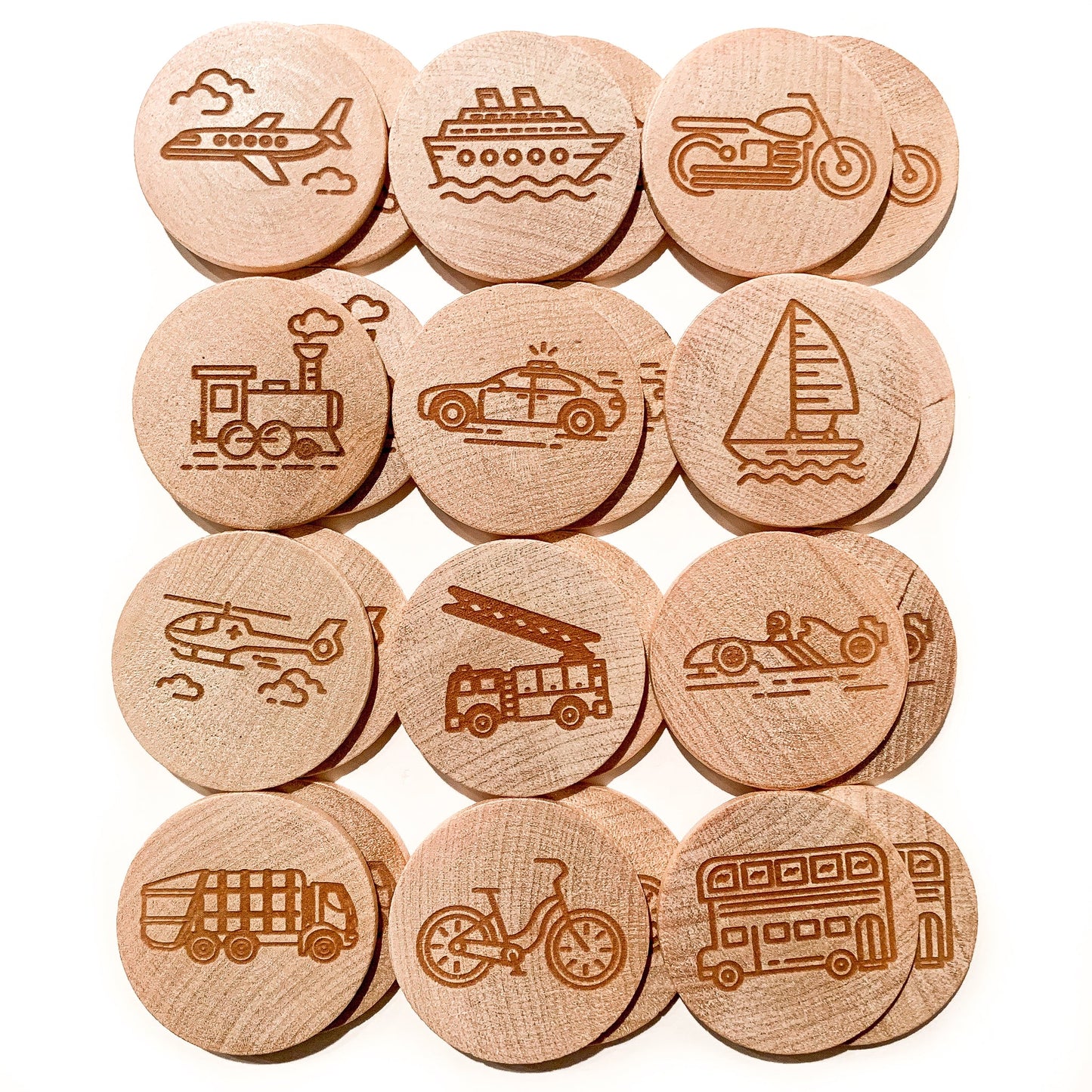 Transportation Memory Matching Game