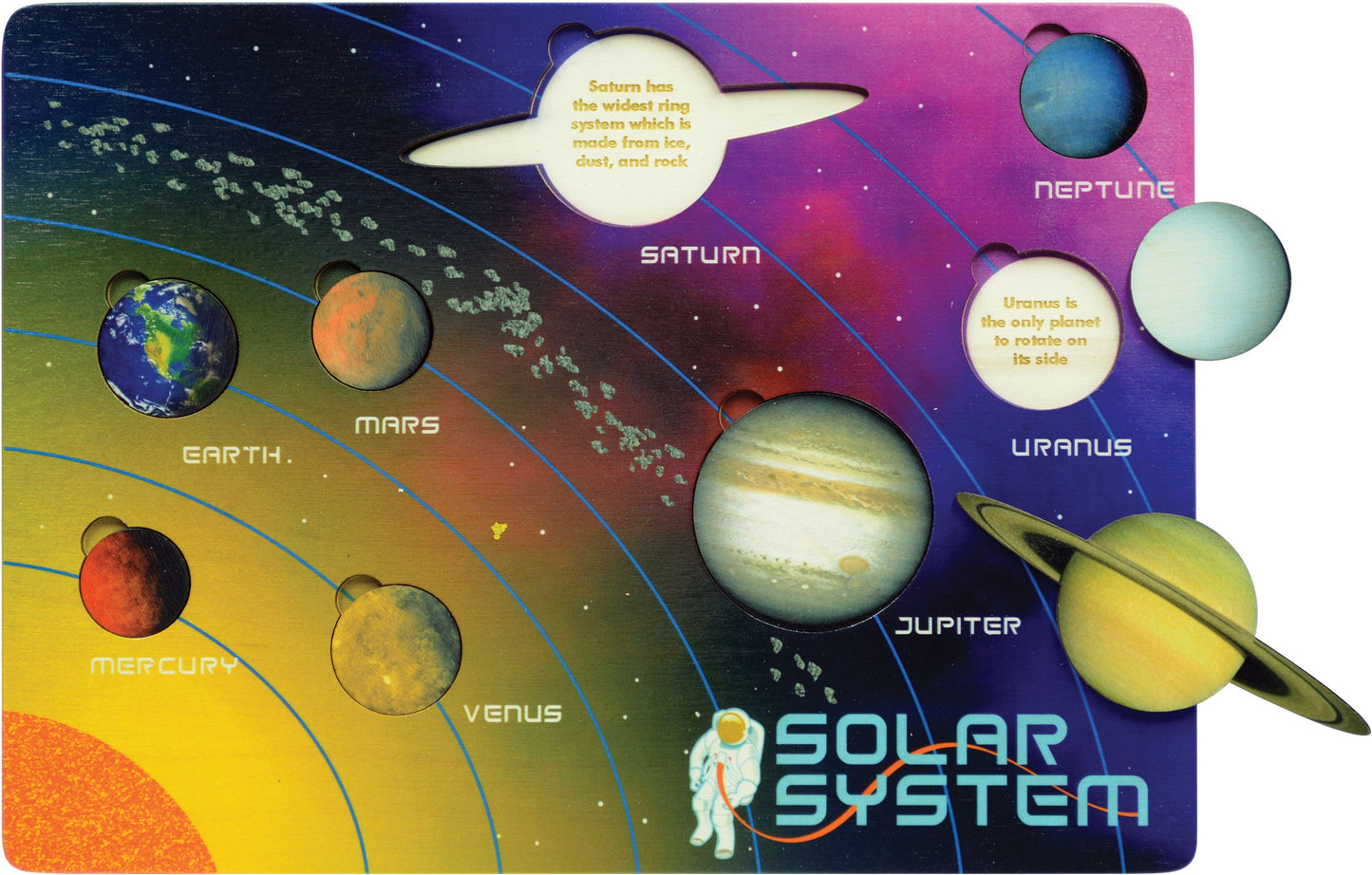 Lift & Learn Solar System Wooden Puzzle