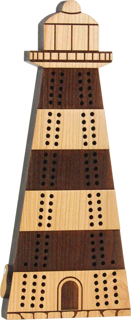 Lighthouse Cribbage Board