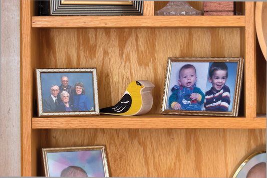 Goldfinch Wooden Door Stopper