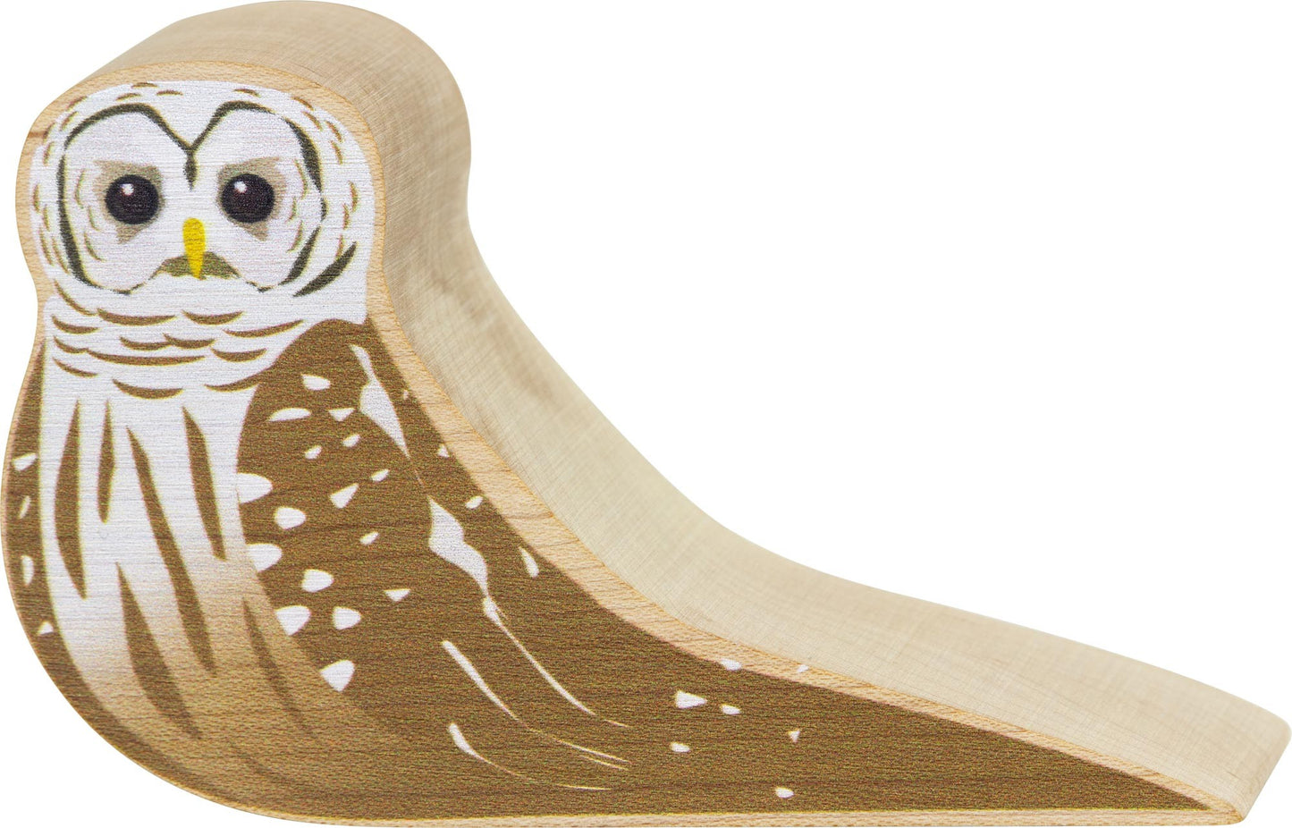 Barred Owl Wooden Door Stopper