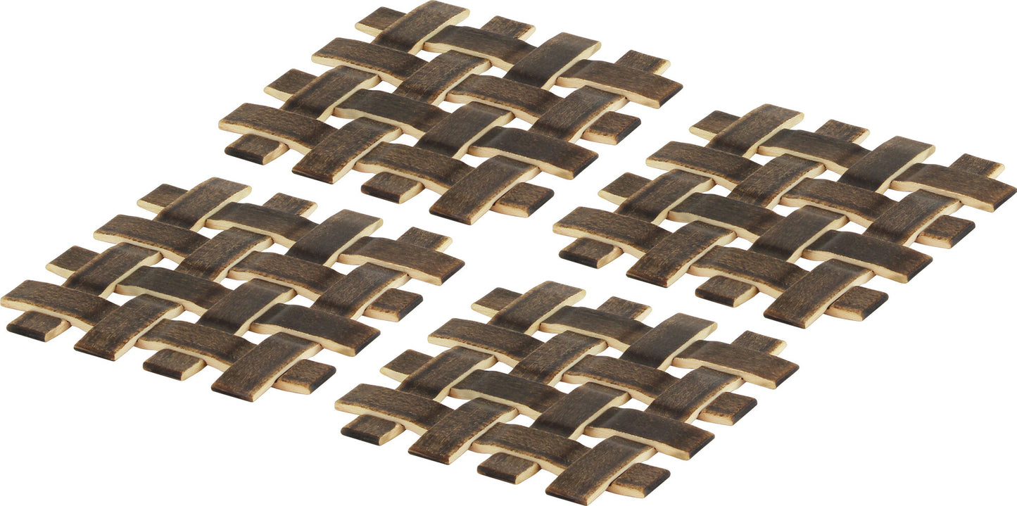 Woven Maple Coaster Set