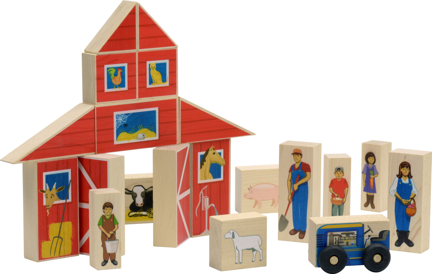 Farm Wooden Block Set