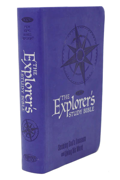 NKJV, Explorer's Study Bible: Seeking God's Treasure and Living His Word - Leathersoft™
