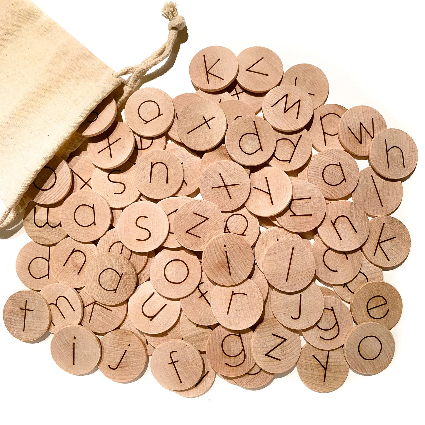 Alphabet Discs (Set of 100) - Standard size 1.5"