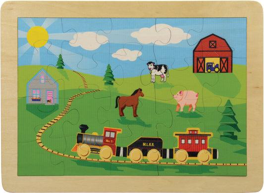 Countryside Railroad Wooden Puzzle