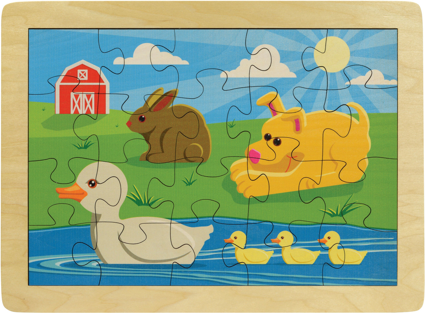 Duck Pond Wooden Puzzle