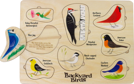 Lift & Learn Backyard Birds Wooden Puzzle