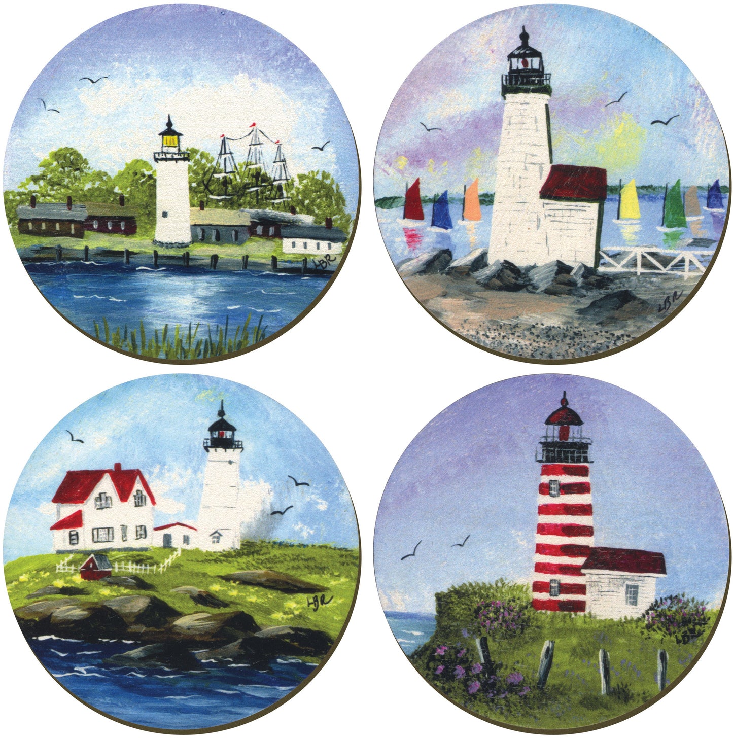 Lighthouses Coaster Set