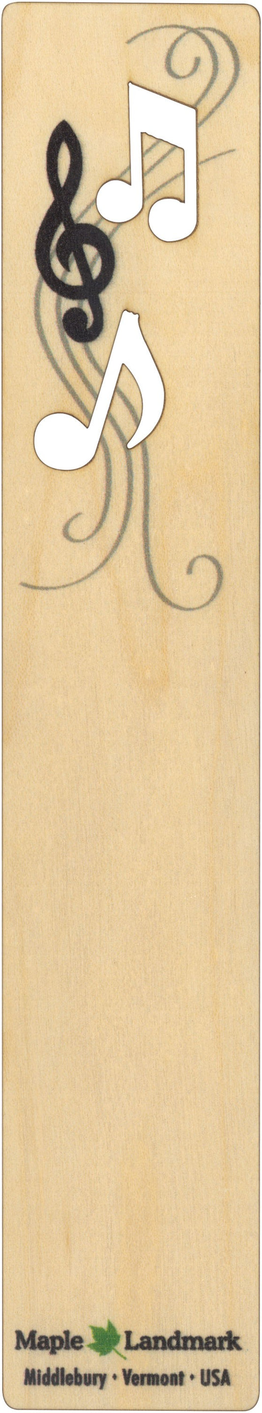Music Wooden Bookmark