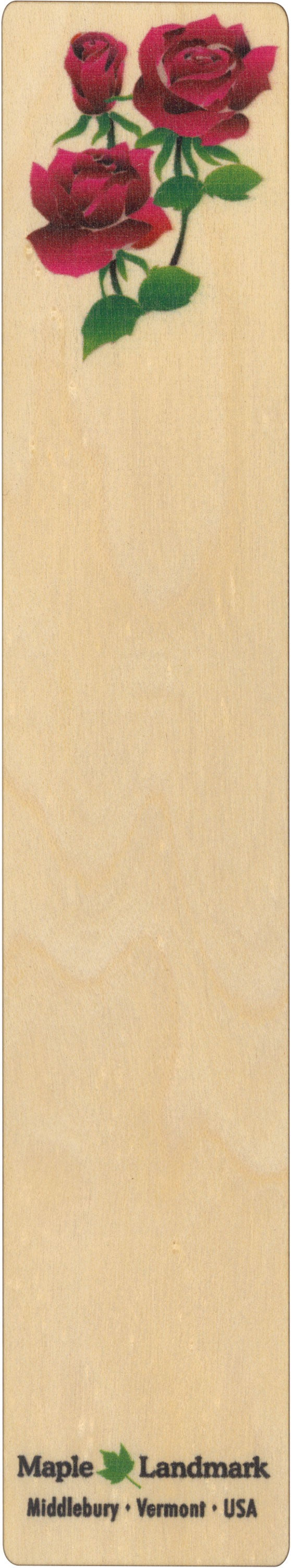 Rose Wooden Bookmark