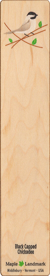 Chickadee Wooden Bookmark
