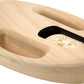 Natural wooden baby rattle made in North America