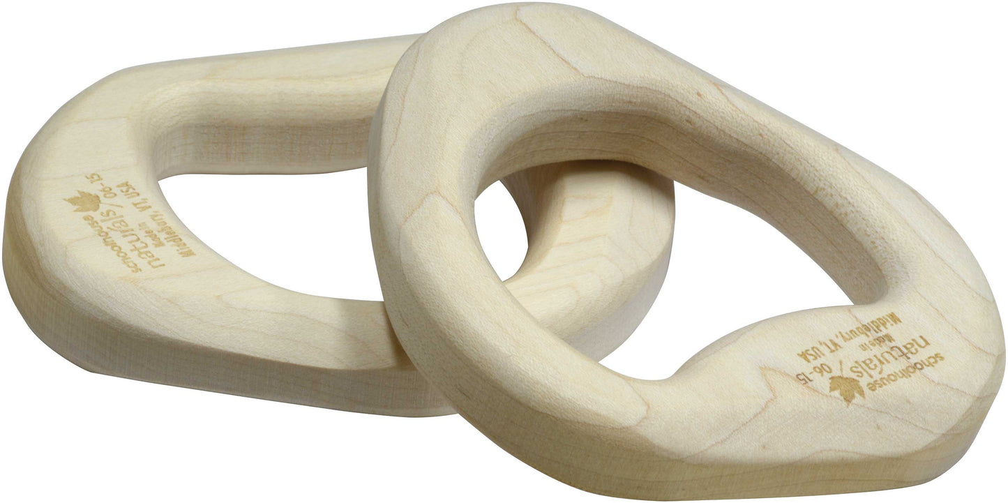 completely natural unfinished wood teethers sanded smooth