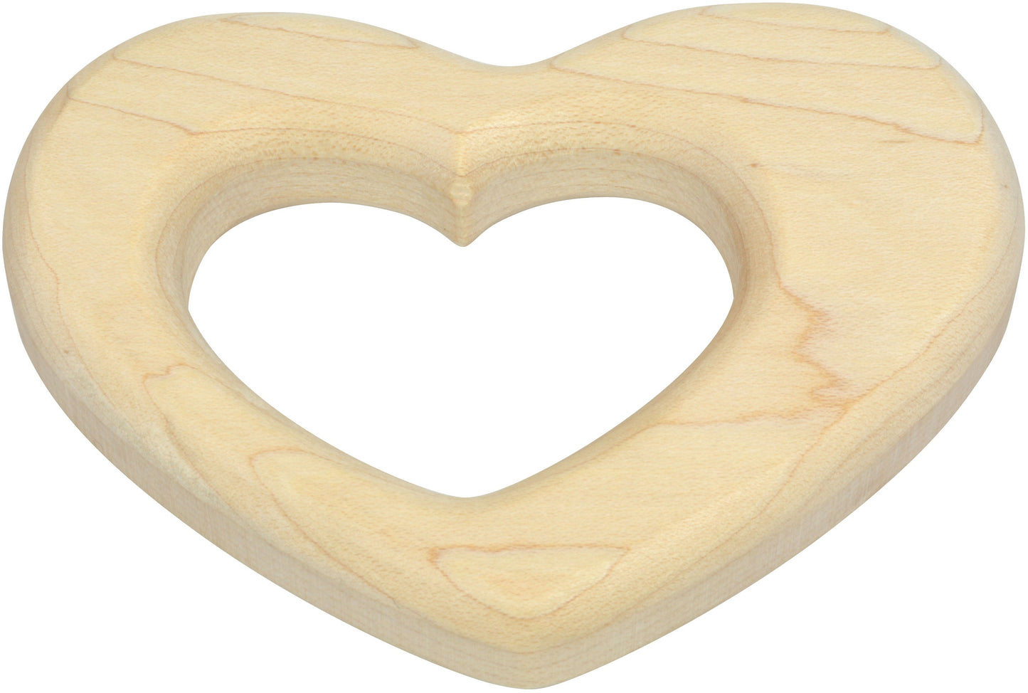 completely natural unfinished wood teether sanded smooth