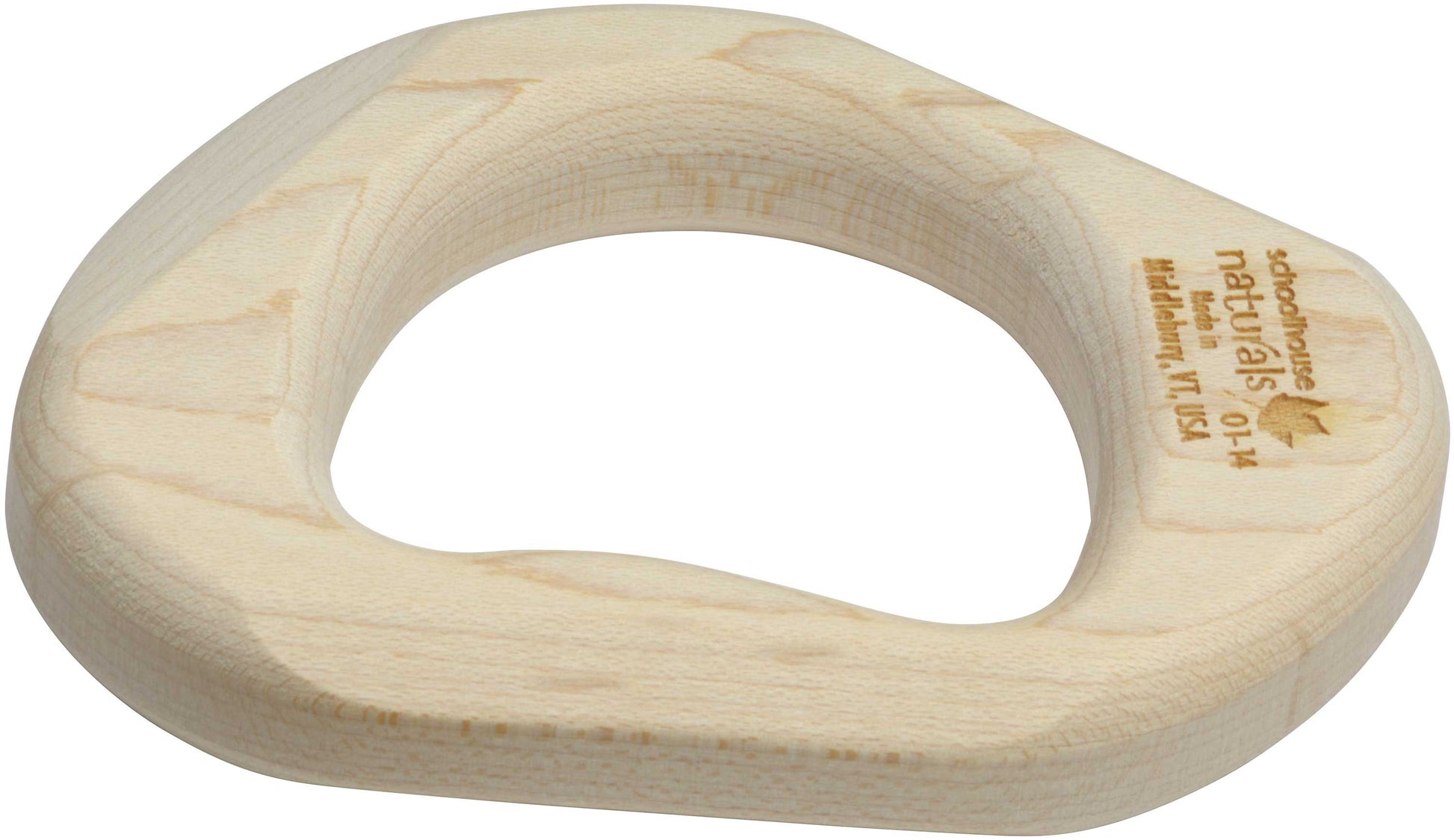 completely natural unfinished wood teether sanded smooth