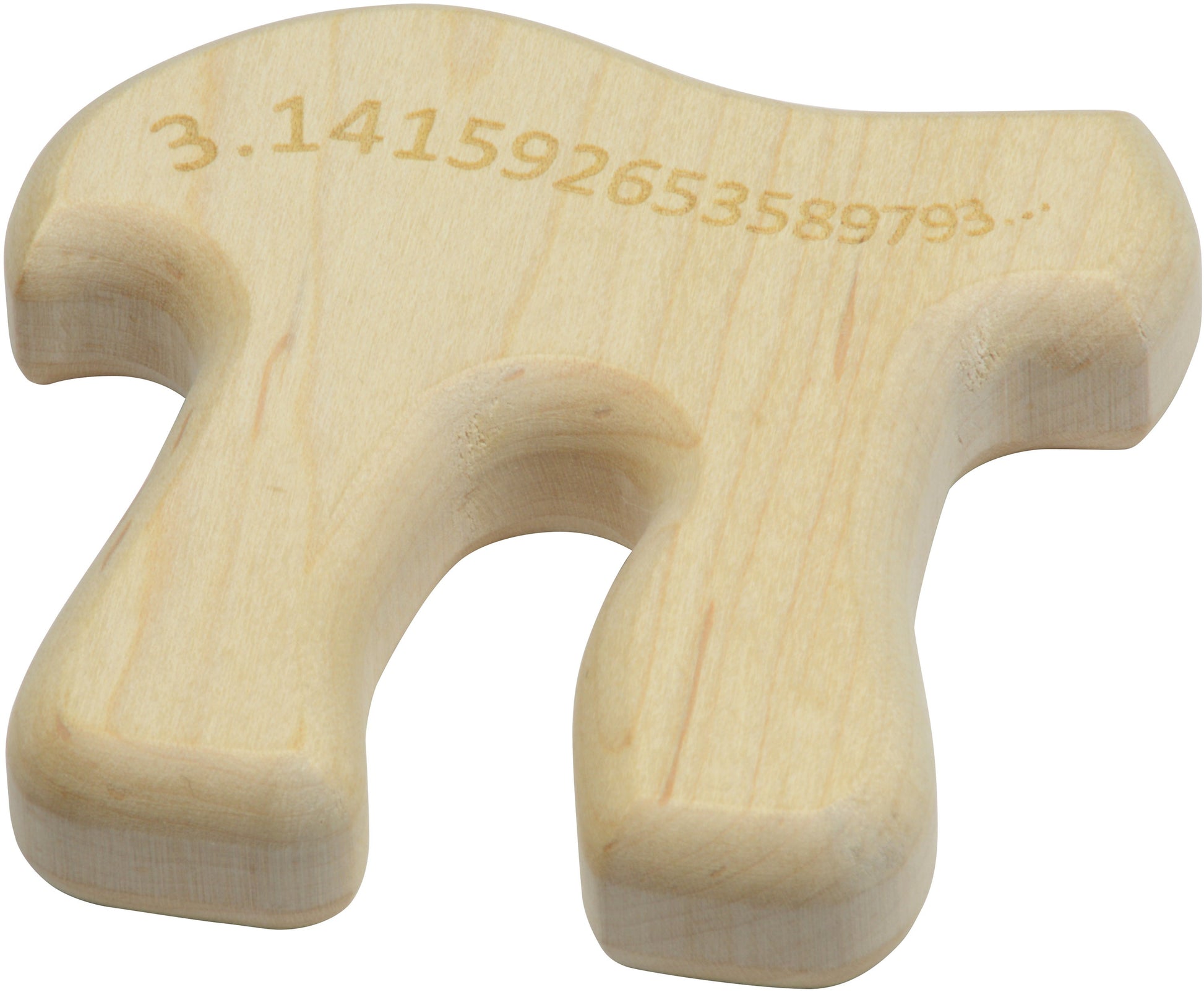 completely natural unfinished wood teether sanded smooth